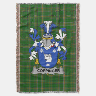 Couverture Armoiries irlandaises de Coppinger Family Crest Ir