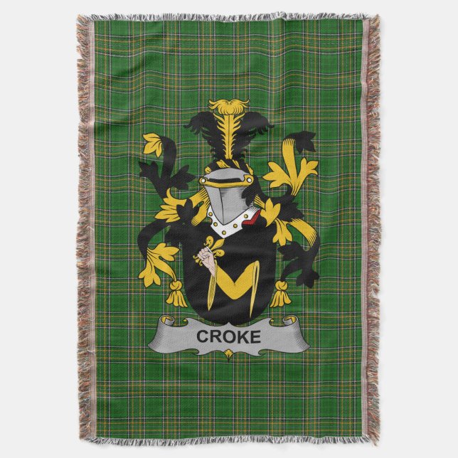 Couverture Armoiries irlandaises de Croke Family Crest Irland (devant Vertical)