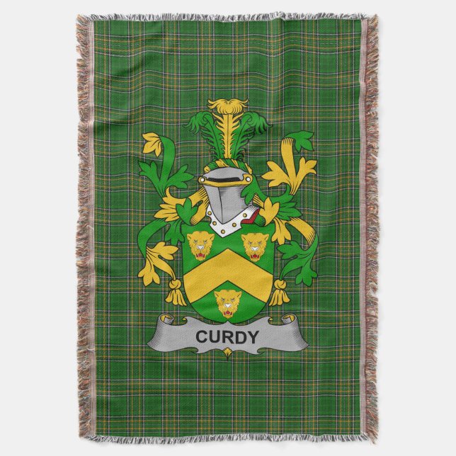 Couverture Armoiries irlandaises de Curdy ou McCurdy Family C (devant Vertical)