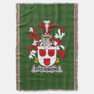 Couverture Armoiries irlandaises de Fitz-Simons Famille Crest