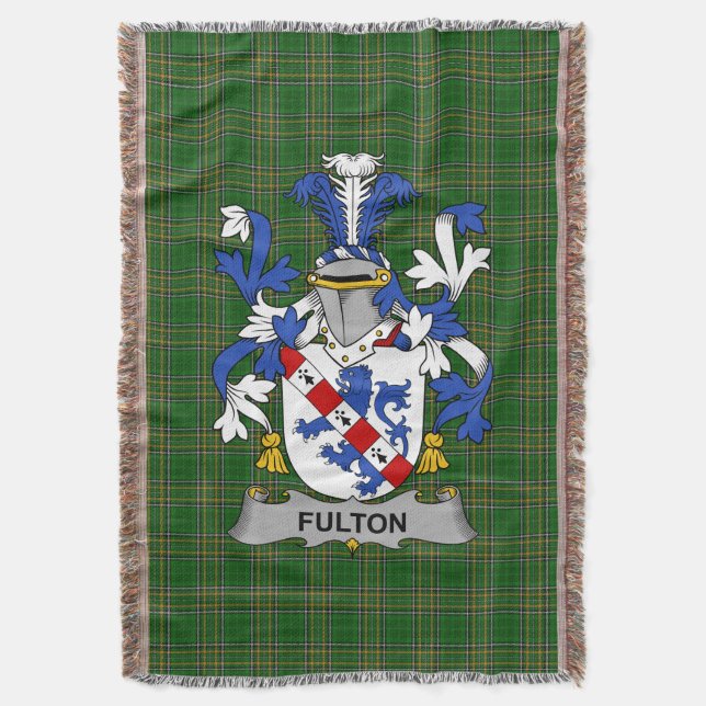 Couverture Armoiries irlandaises de Fulton Family Crest Irlan (devant Vertical)