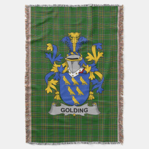 Couverture Armoiries irlandaises de Golding Family Crest Irla