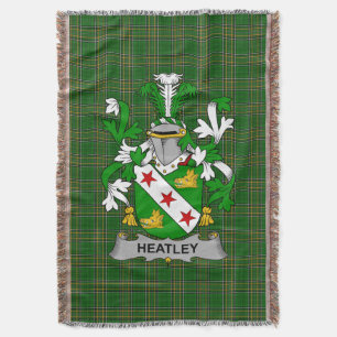 Couverture Armoiries irlandaises de Heatley Family Crest Irla