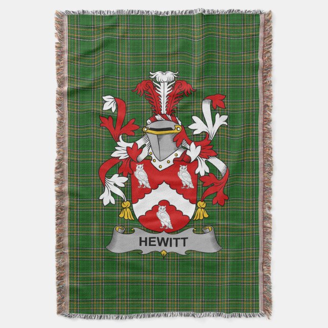 Couverture Armoiries irlandaises de Hewitt Family Crest Irlan (devant Vertical)
