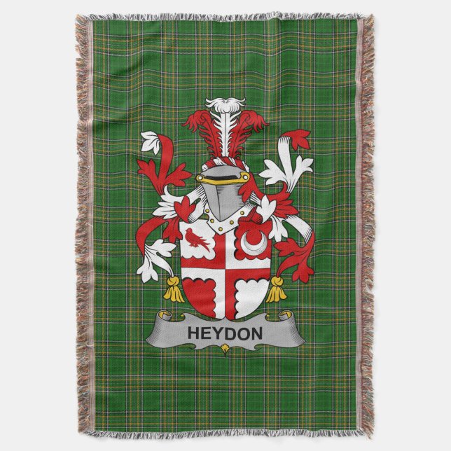 Couverture Armoiries irlandaises de Heydon Family Crest Irlan (devant Vertical)