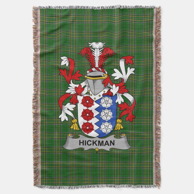 Couverture Armoiries irlandaises de Hickman Family Crest Irla (devant Vertical)
