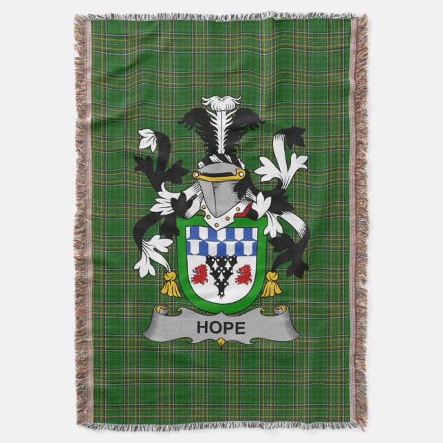 Couverture Armoiries irlandaises de Hope Family Crest Irlande (devant Vertical)