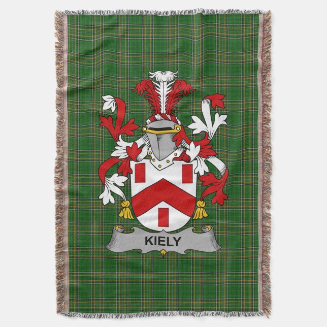 Couverture Armoiries irlandaises de Kiely Famille Crest Irlan (devant Vertical)