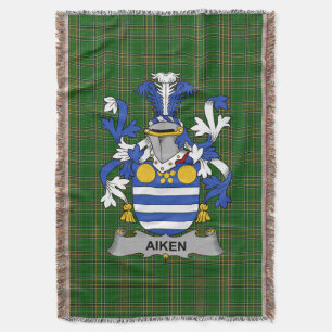 Couverture Armoiries irlandaises de l'Aiken Family Crest Irla