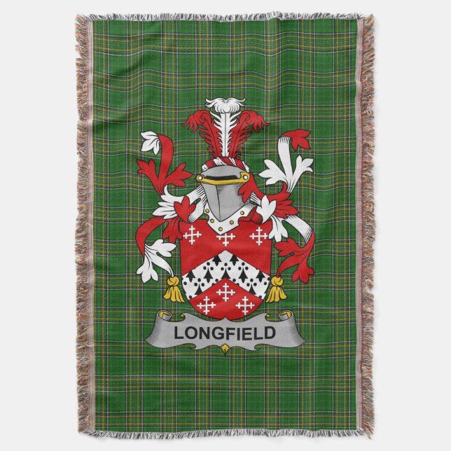 Couverture Armoiries irlandaises de Longfield Family Crest Ir (devant Vertical)