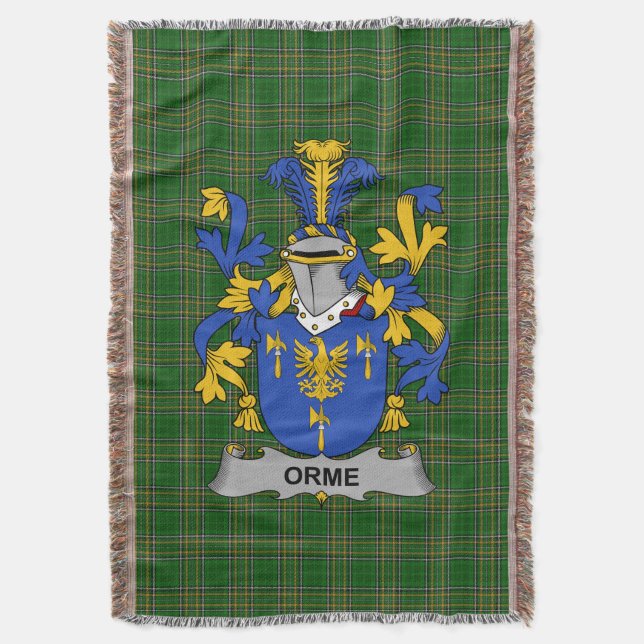 Couverture Armoiries irlandaises de l'Orme Family Crest Irlan (devant Vertical)