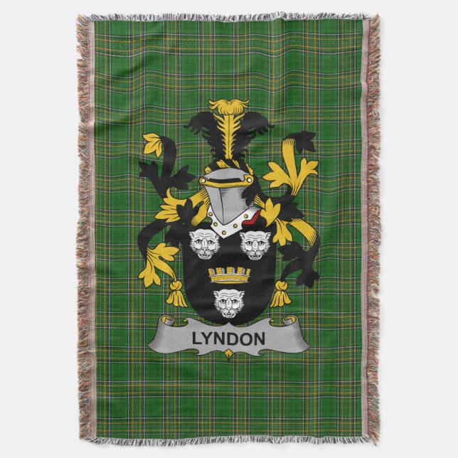 Couverture Armoiries irlandaises de Lyndon ou de Gindon Crest (devant Vertical)