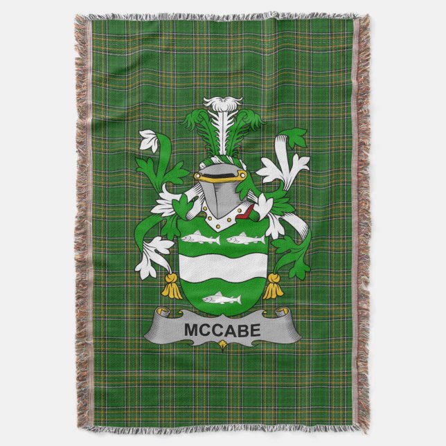 Couverture Armoiries irlandaises de McCabe Family Crest Irlan (devant Vertical)