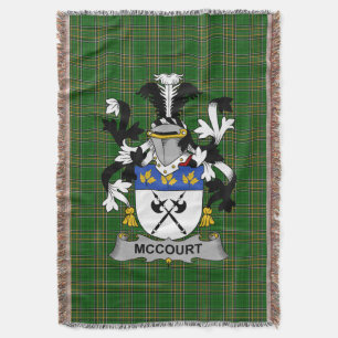 Couverture Armoiries irlandaises de McCourt Family Crest Irla