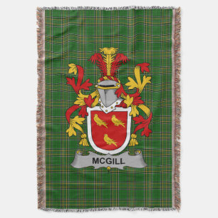 Couverture Armoiries irlandaises de McGill Family Crest Irlan