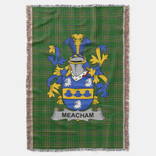 Couverture Armoiries irlandaises de Meacham Family Crest Irla