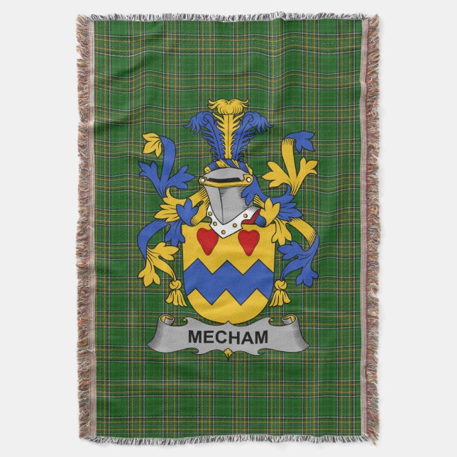 Couverture Armoiries irlandaises de Mecham Family Crest Irlan (devant Vertical)