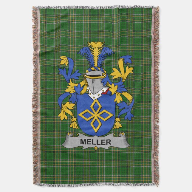 Couverture Armoiries irlandaises de Meller Family Crest Irlan (devant Vertical)