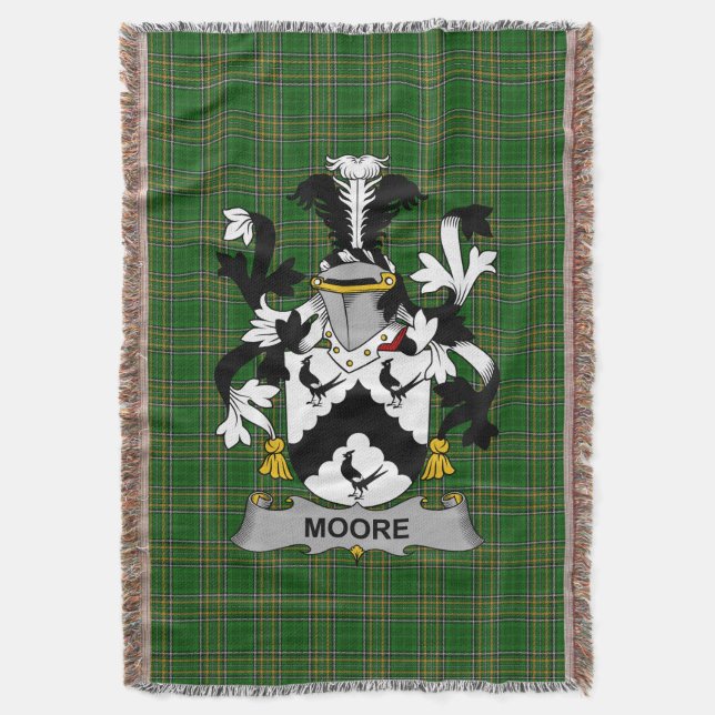 Couverture Armoiries irlandaises de Moore Family Crest Irland (devant Vertical)