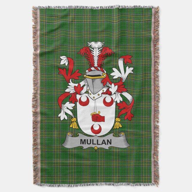 Couverture Armoiries irlandaises de Mullan Famille Crest Irla (devant Vertical)