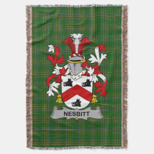 Couverture Armoiries irlandaises de Nesbitt Family Crest Irla