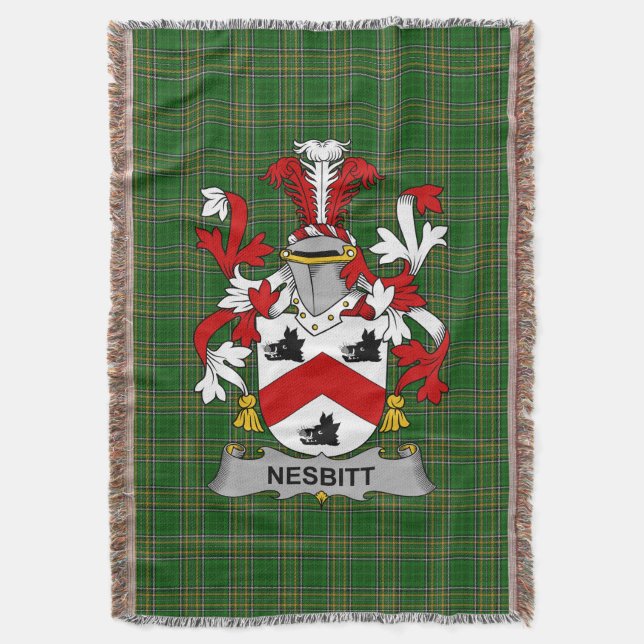Couverture Armoiries irlandaises de Nesbitt Family Crest Irla (devant Vertical)