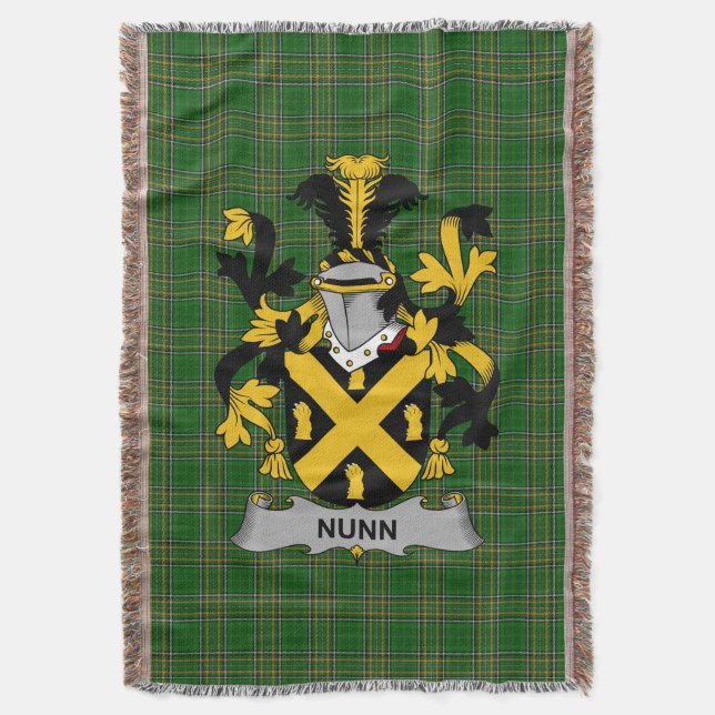 Couverture Armoiries irlandaises de Nunn Family Crest Irlande (devant Vertical)