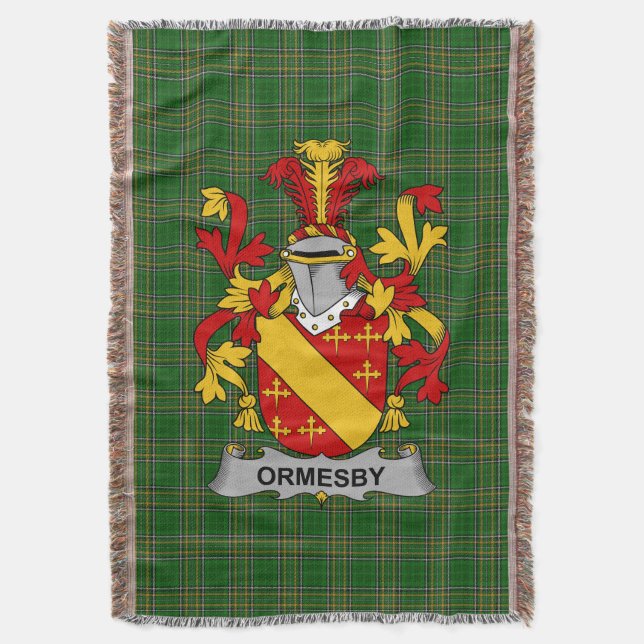 Couverture Armoiries irlandaises de Ormesby Family Crest Irla (devant Vertical)
