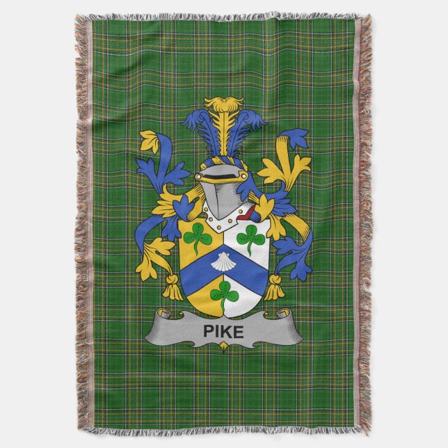Couverture Armoiries irlandaises de Pike Family Crest Irlande (devant Vertical)