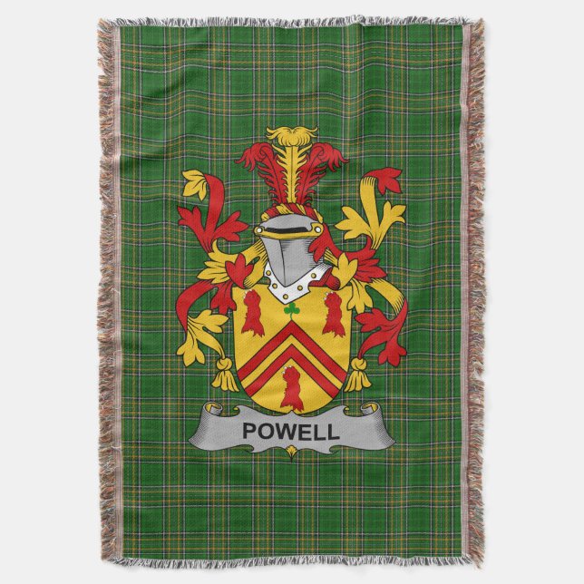 Couverture Armoiries irlandaises de Powell Family Crest Irlan (devant Vertical)