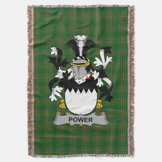 Couverture Armoiries irlandaises de puissance Family Crest Ir (devant Vertical)