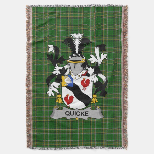 Couverture Armoiries irlandaises de Quicke Family Crest Irlan (devant Vertical)