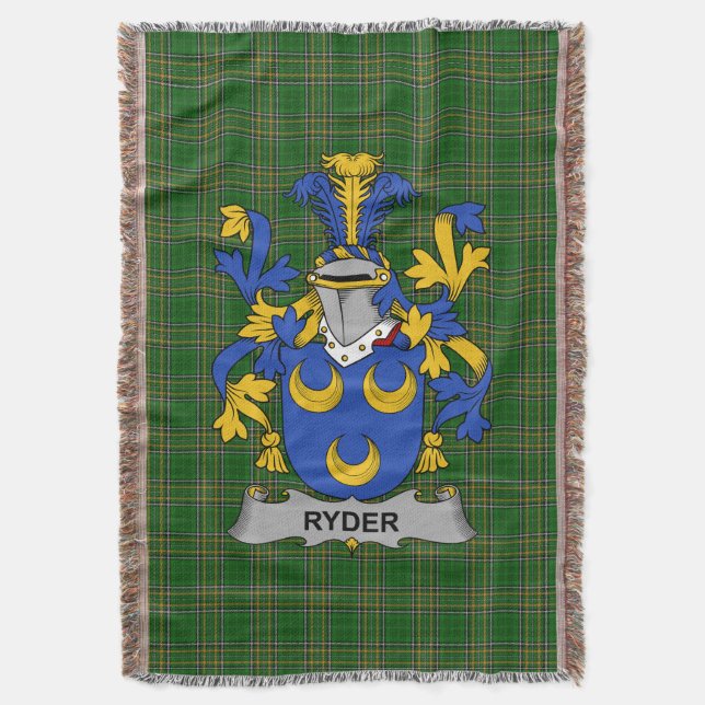 Couverture Armoiries irlandaises de Ryder Family Crest Irland (devant Vertical)