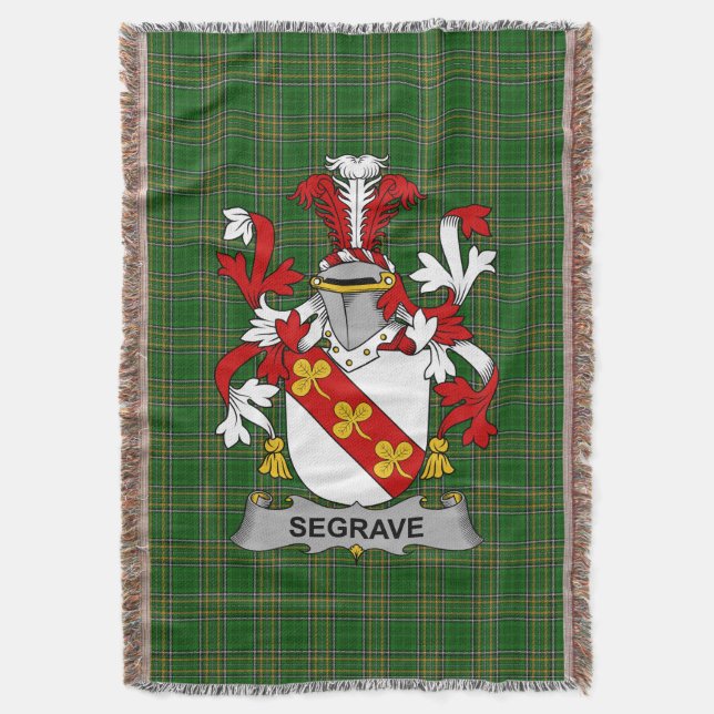 Couverture Armoiries irlandaises de Segrave Family Crest Irla (devant Vertical)