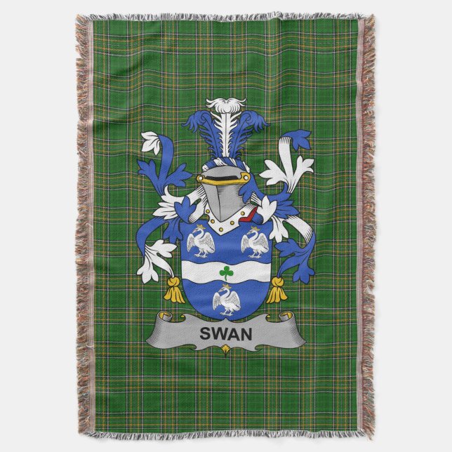 Couverture Armoiries irlandaises de Swan Family Crest Irlande (devant Vertical)