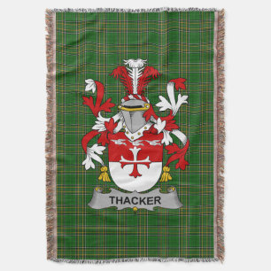Couverture Armoiries irlandaises de Thacker Family Crest Irla