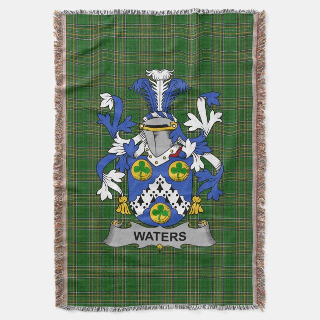 Couverture Armoiries irlandaises de Waters Family Crest Irlan (devant Vertical)