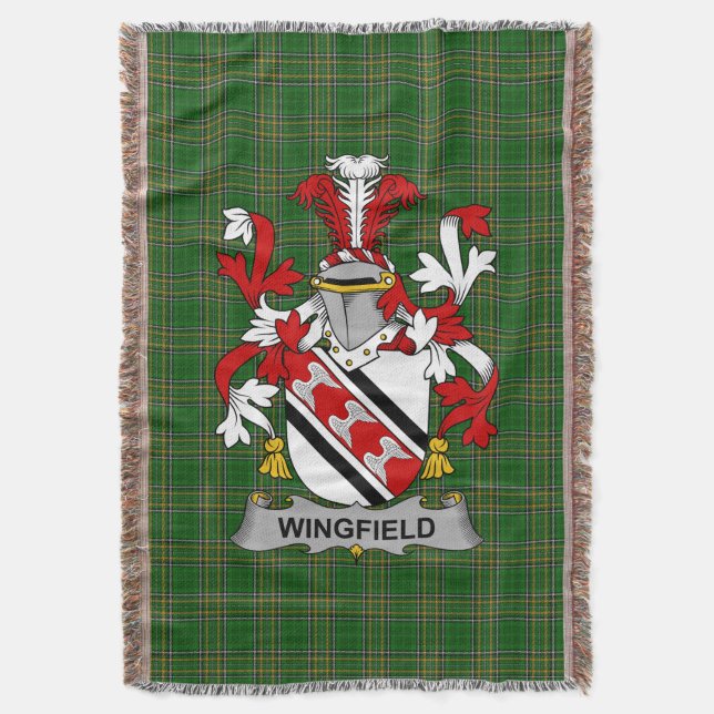 Couverture Armoiries irlandaises de Wingfield Family Crest Ir (devant Vertical)