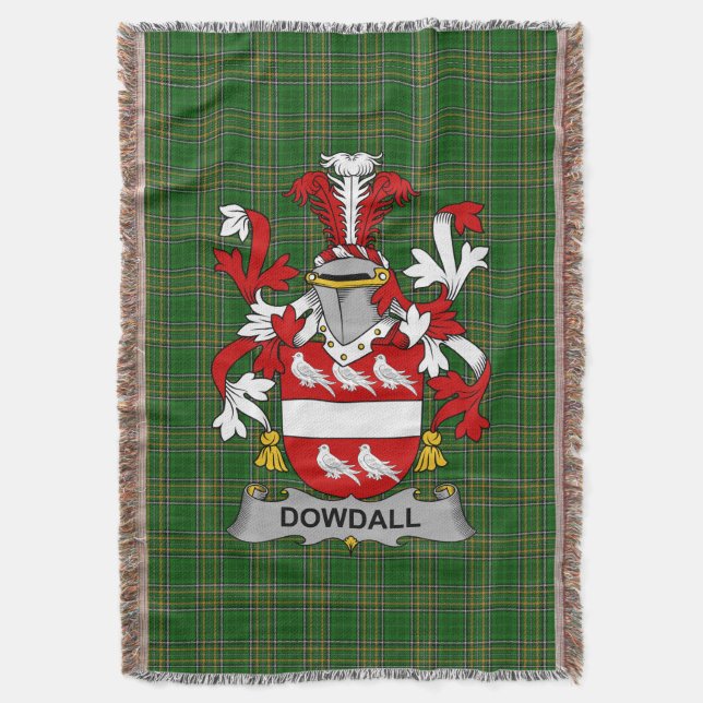 Couverture Armoiries irlandaises Dowdall Family Crest Irlande (devant Vertical)