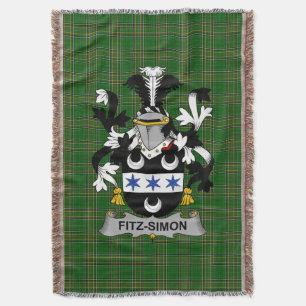 Couverture Armoiries irlandaises Fitz-Simon Family Crest Irel