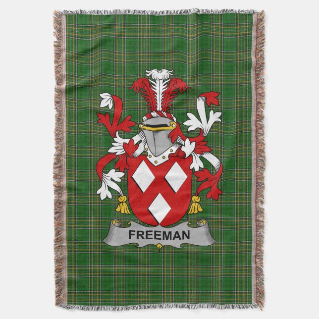 Couverture Armoiries irlandaises Freeman Family Crest Irlande (devant Vertical)