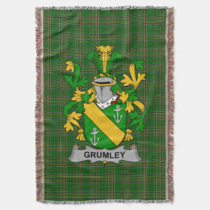 Couverture Armoiries irlandaises Grumley Family Crest Irlande