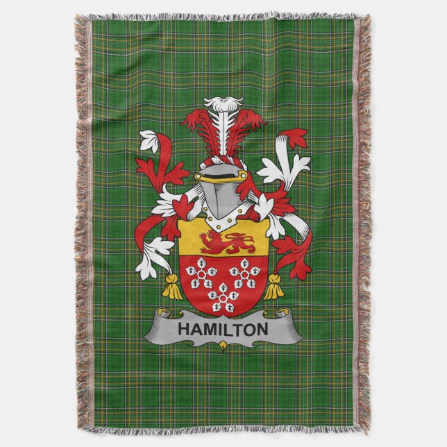 Couverture Armoiries irlandaises Hamilton Family Crest Irland (devant Vertical)