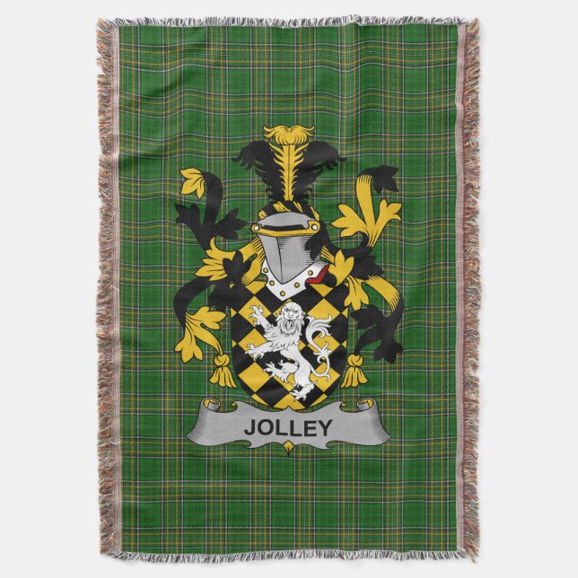 Couverture Armoiries irlandaises Jolley ou Jolly Coat d'armoi (devant Vertical)