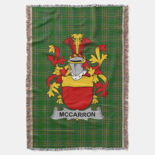 Couverture Armoiries irlandaises McCarron Family Crest Irland