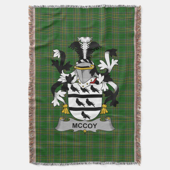 Couverture Armoiries irlandaises McCoy Family Crest Irlande (devant Vertical)