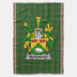 Couverture Armoiries irlandaises McDonagh ou McDonogh Family