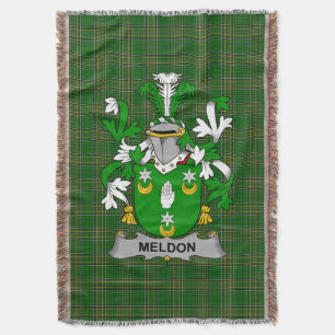 Couverture Armoiries irlandaises Meldon ou Muldoon Manteau de