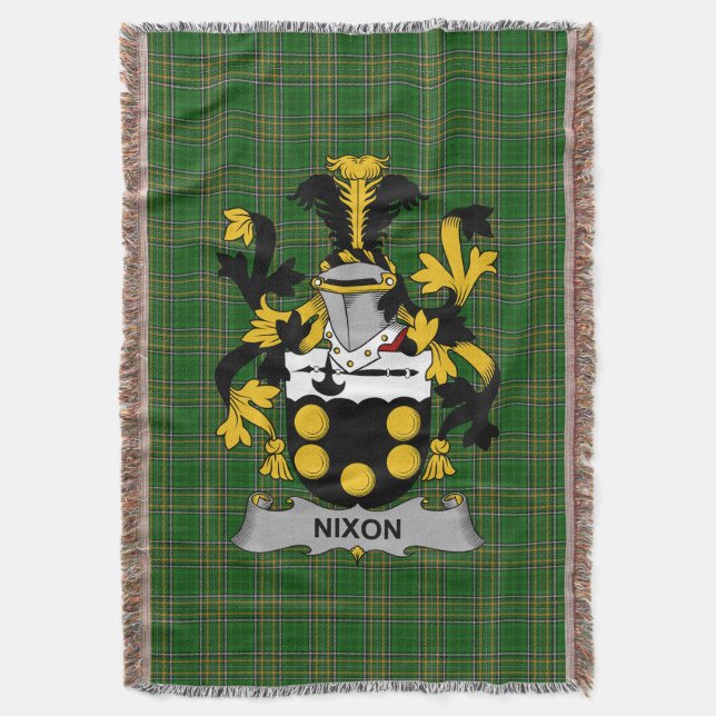 Couverture Armoiries irlandaises Nixon Family Crest Irlande (devant Vertical)