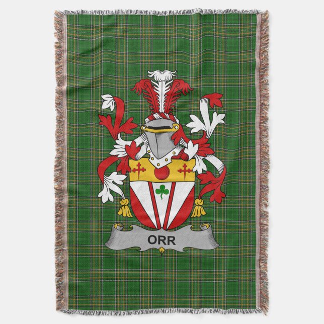 Couverture Armoiries irlandaises ou rouges Famille Crest Irla (devant Vertical)